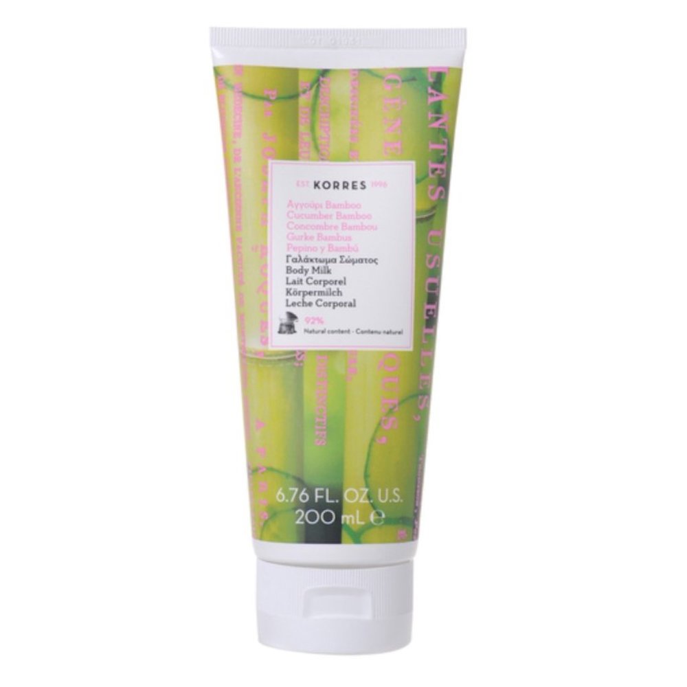 Korres Cucumber Bamboo 92% Natural Content Body Milk, 200 ml
